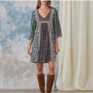 Sundance Sweet Whispers Mini Dress Floral Womens Small‎ Boho Hippie western